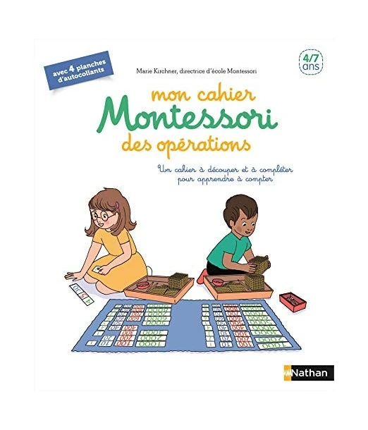 Nathan My Montessori operations workbook from 4 to 7 years
