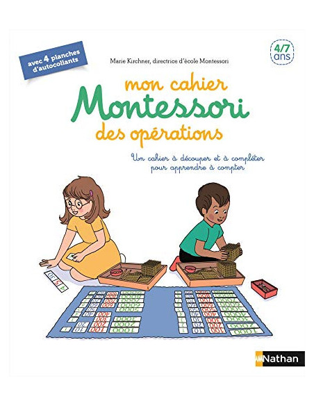 Nathan Mon cahier Montessori des opérations 4 à 7 ans Livres &