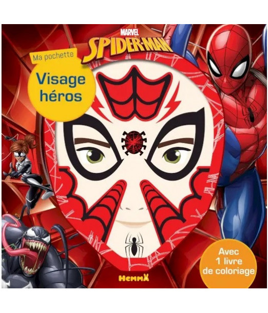 HEMMA Ma pochette visage héros Spider-Man 4 ans+ Livres &