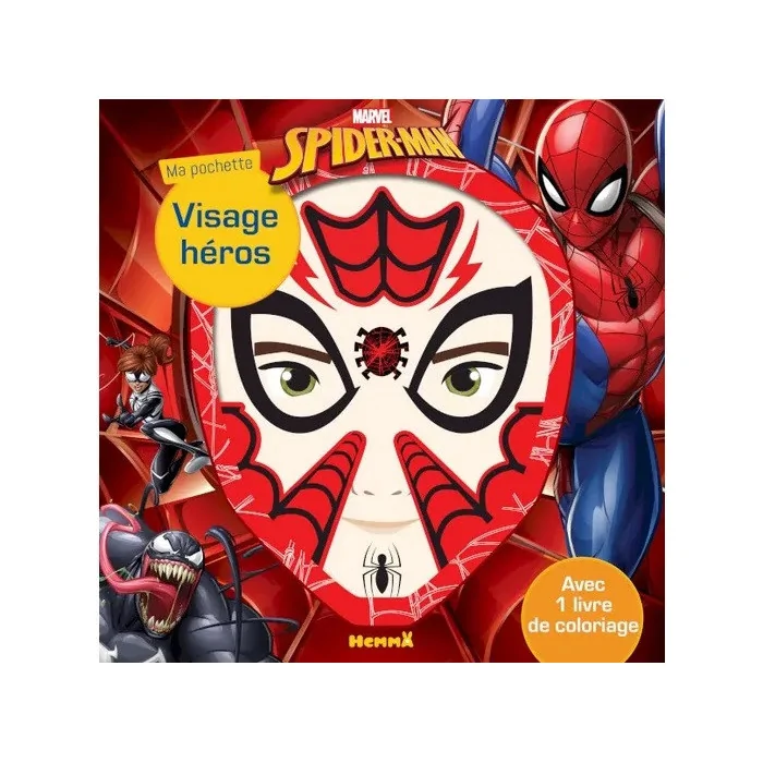 HEMMA Ma pochette visage héros Spider-Man 4 ans+ Livres &