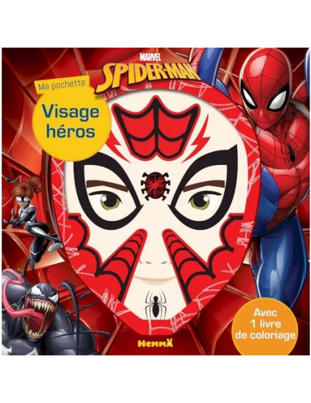 HEMMA Ma pochette visage héros Spider-Man 4 ans+ Livres &
