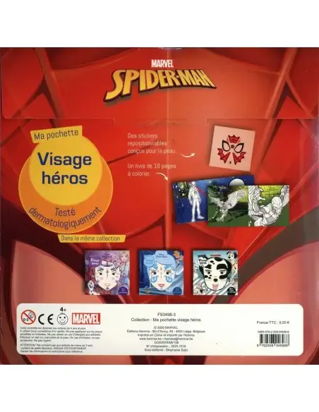 HEMMA Ma pochette visage héros Spider-Man 4 ans+ Livres &