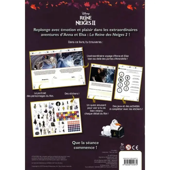 HEMMA La reine des neiges 5 ans+ Livres & Activités - Hemma