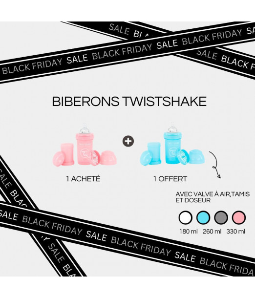 Promo Biberon Twistshake anti-coliques 1 acheté, 1 offert