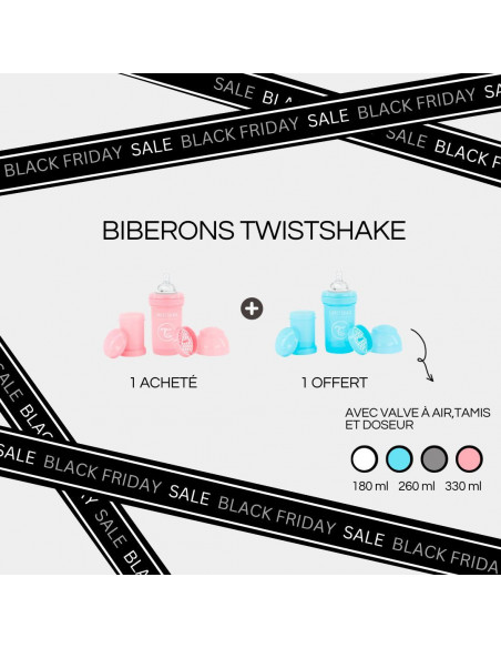 Promo Biberon Twistshake anti-coliques 1 acheté, 1 offert