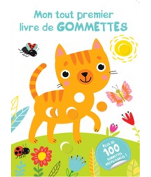 Chat - Mon tout premier livre de GOMMETTES 2 ans+ Livres &