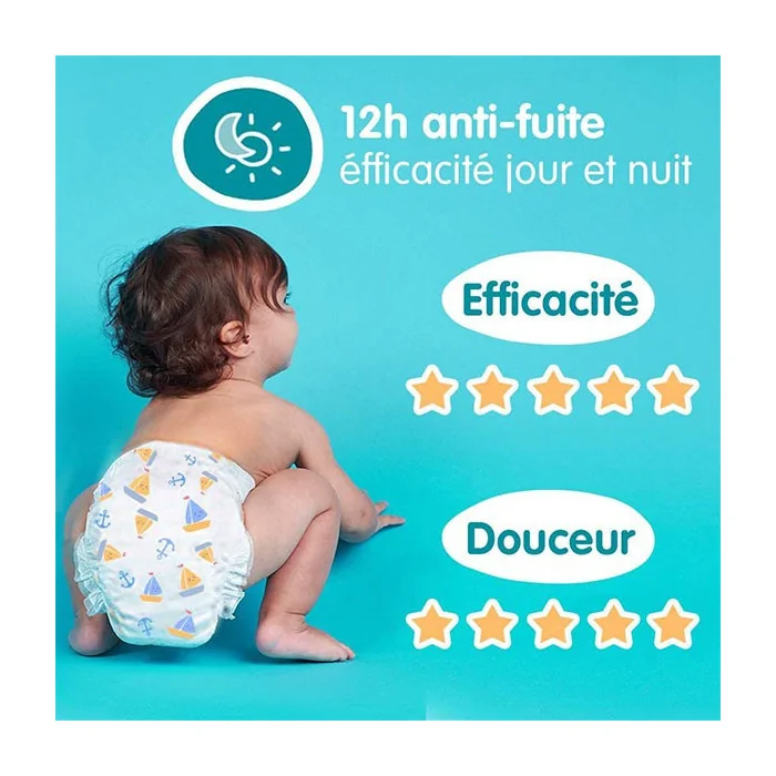 CARRYBOO : Dermo Sensitives - Couches écologiques taille 2 (3-6 kg