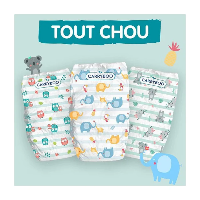 Carryboo Couches Jumbo Taille 3, 4-9kg, Lot de 54 - Meilleures