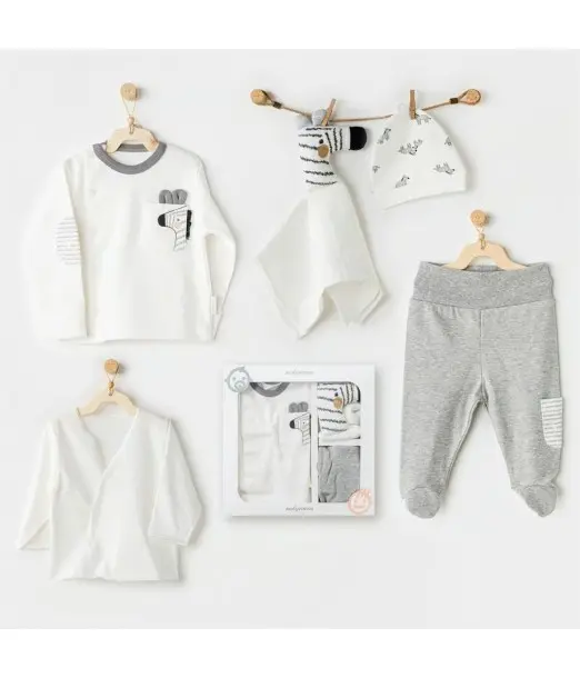 Coffret Naissance 100% Coton 5 Pièces Zèbre Coffret naissance 