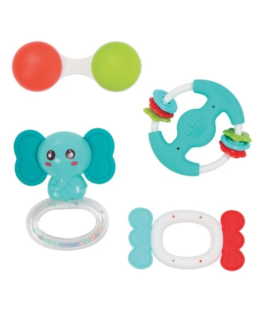Ludi set of 4 rattles from 3 months