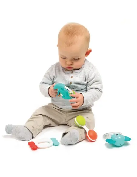 Ludi Coffret 4 Hochets 3m+ Hochet - Ludi Maroc