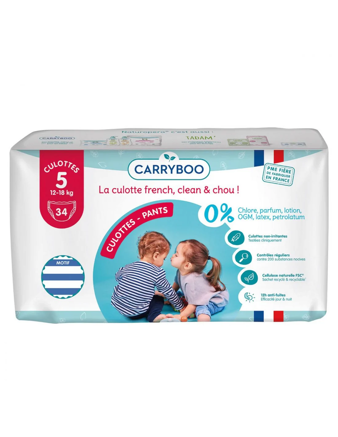 COUCHES JETABLES ÉCOLOGIQUES Tidoo 3 PACKS Taille 6 - 16/30 kg